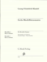 Handel, 6 Sonatas (ARec,Bc) (Henle)