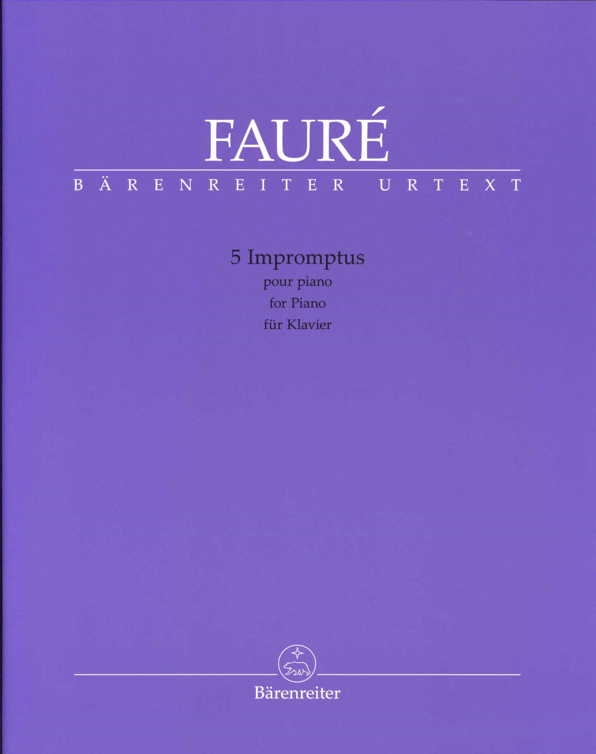 Faure, 5 Impromptus (Barenreiter)