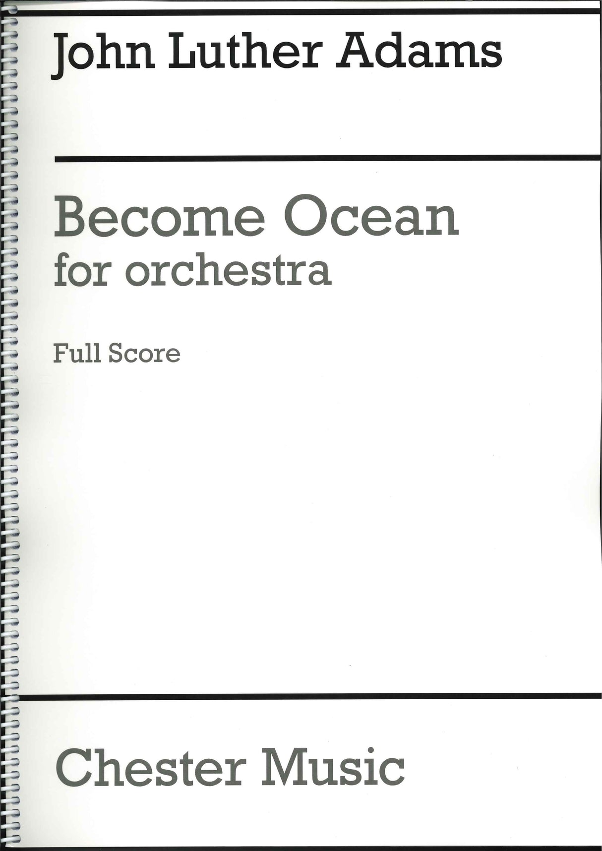 Adams, Become Ocean (Taiga Press/Chester)