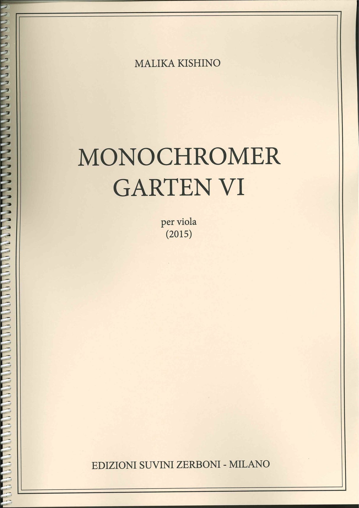 Kishino, Monochromer Garten 6 (Suvini Zerboni)