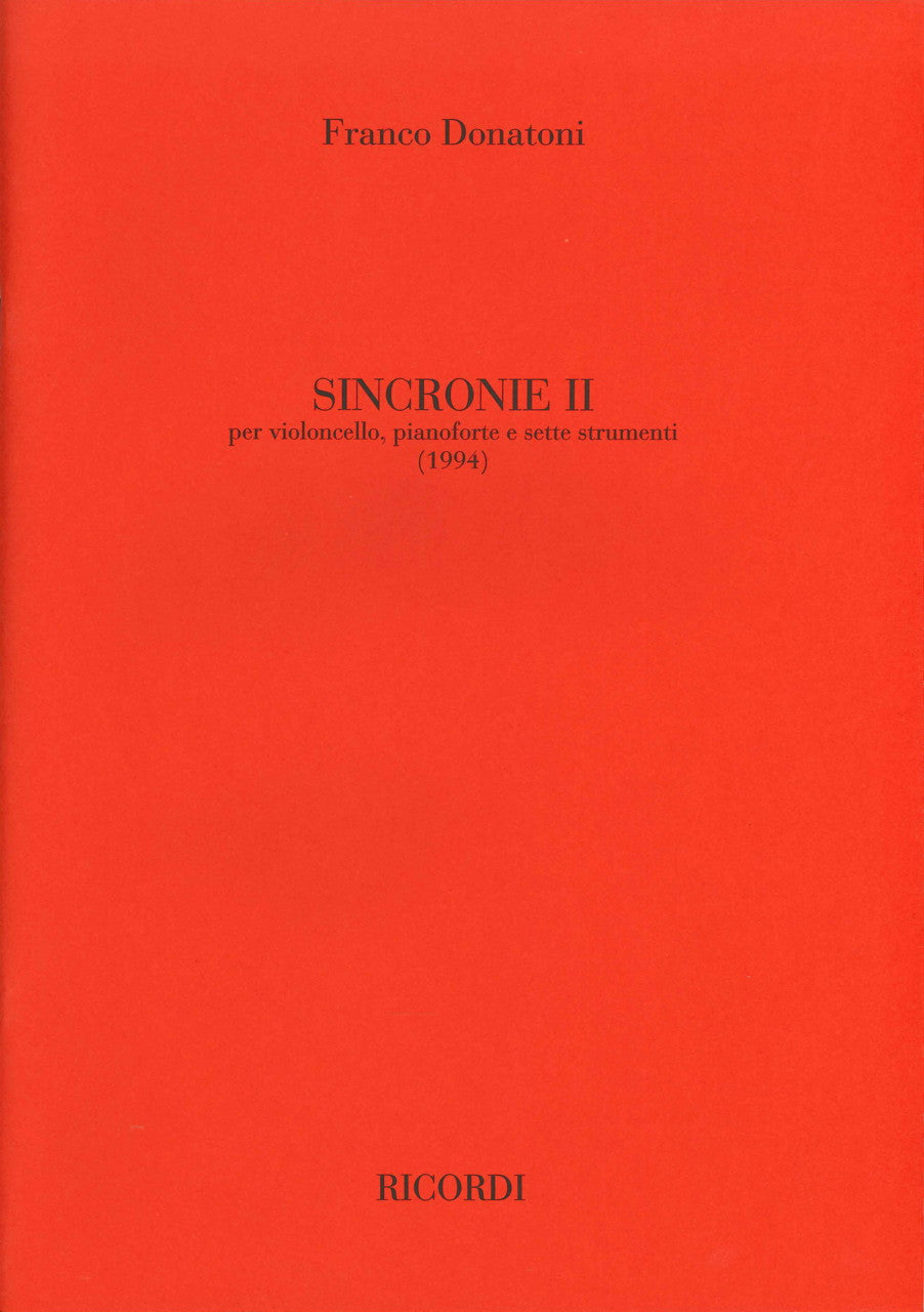 Donatoni, Sincronie II (Ricordi)
