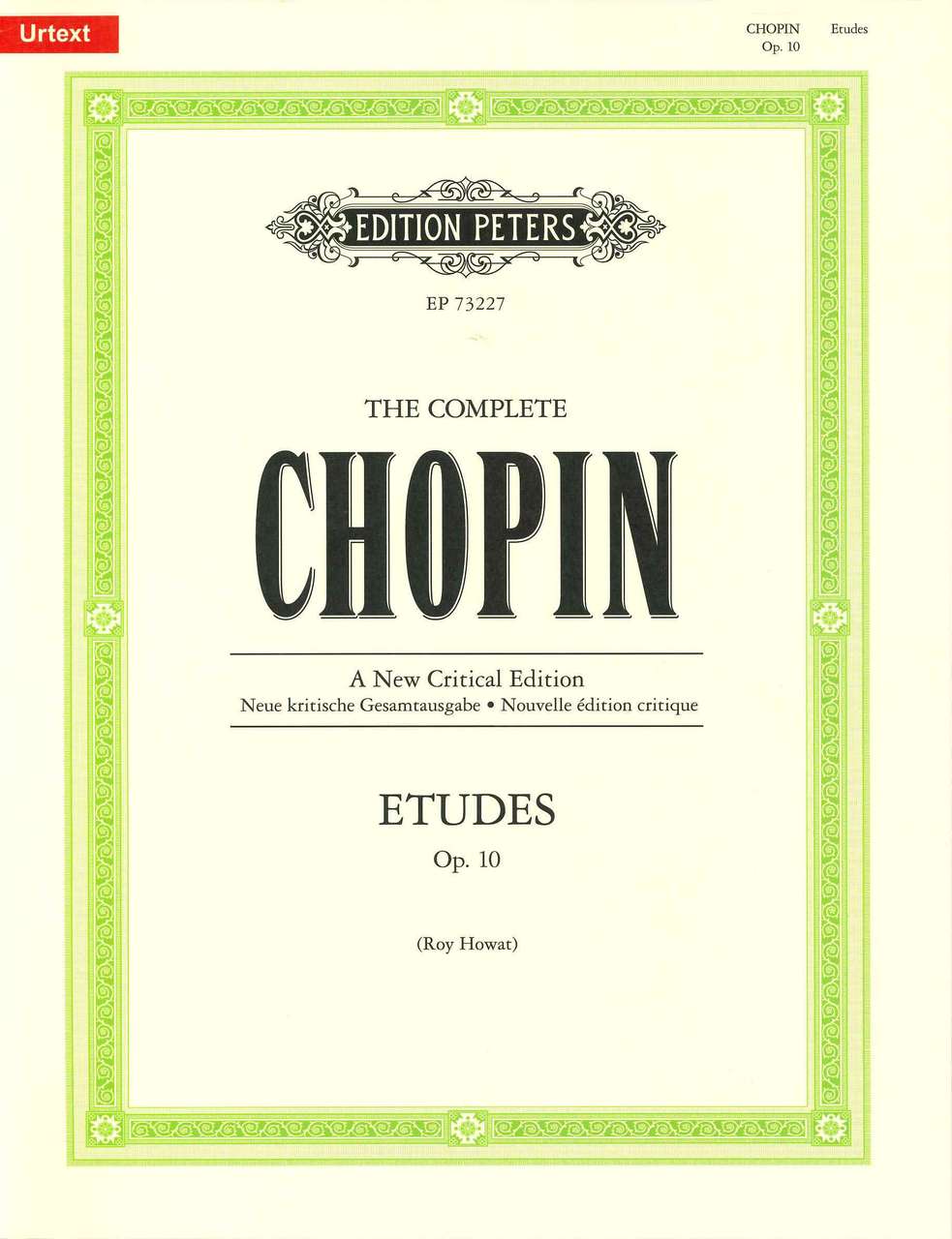 Chopin, Etudes op. 10 (Howat) (Peters)