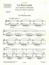 Poulenc Bestiaire (H) (Eschig/Durand)