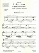 Poulenc Bestiaire (M/L) (Eschig/Durand)