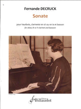 Decruck, Sonate (Ob,Cl,Bn) (Billaudot)