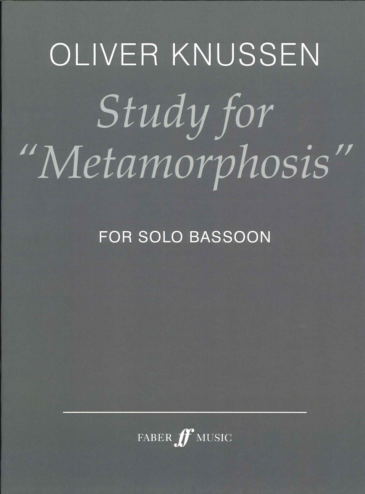 Knussen, Study for 'Metamorphosis' (Faber Music)