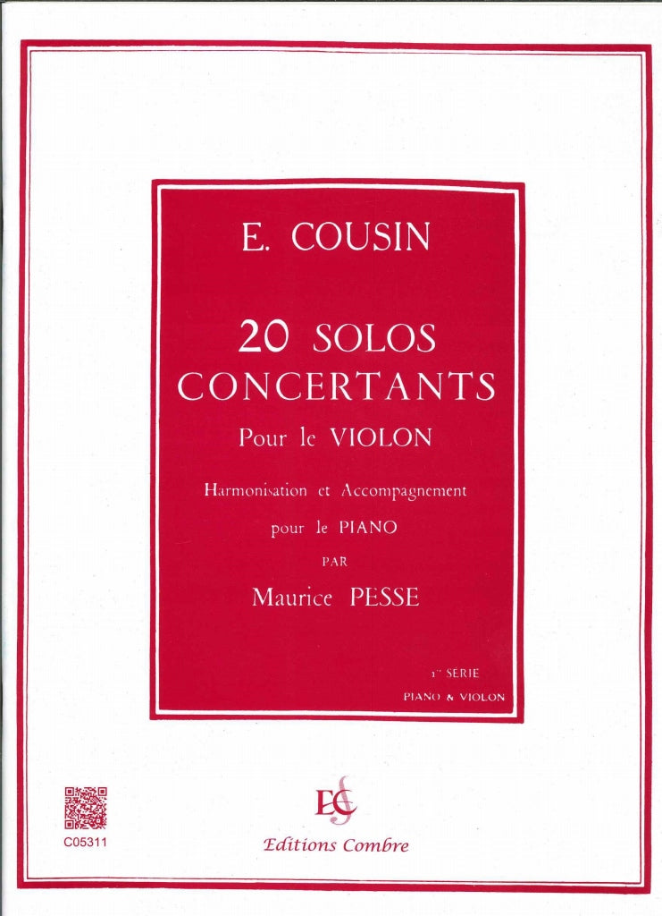 Cousin, 20 Solos concertants, 1: 1-10 (Combre)