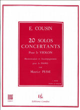 Cousin, 20 Solos concertants, 1: 1-10 (Combre)