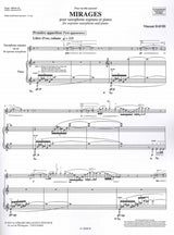 David,V., Mirages (SSax,Pf) (Billaudot)