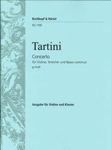 Tartini, Concerto in g, D 86 (Rostal) (Gerig/Breitkopf)
