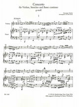 Tartini, Concerto in g, D 86 (Rostal) (Gerig/Breitkopf)