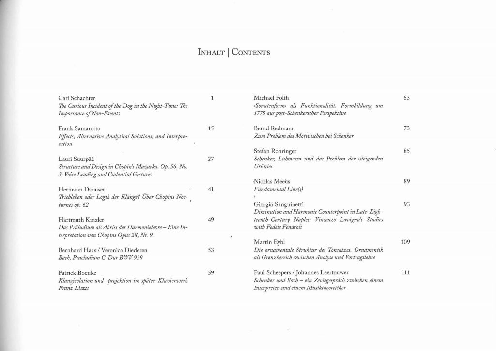 Schwab-Felisch, Schenkerian Analysis(2v) (Olms)