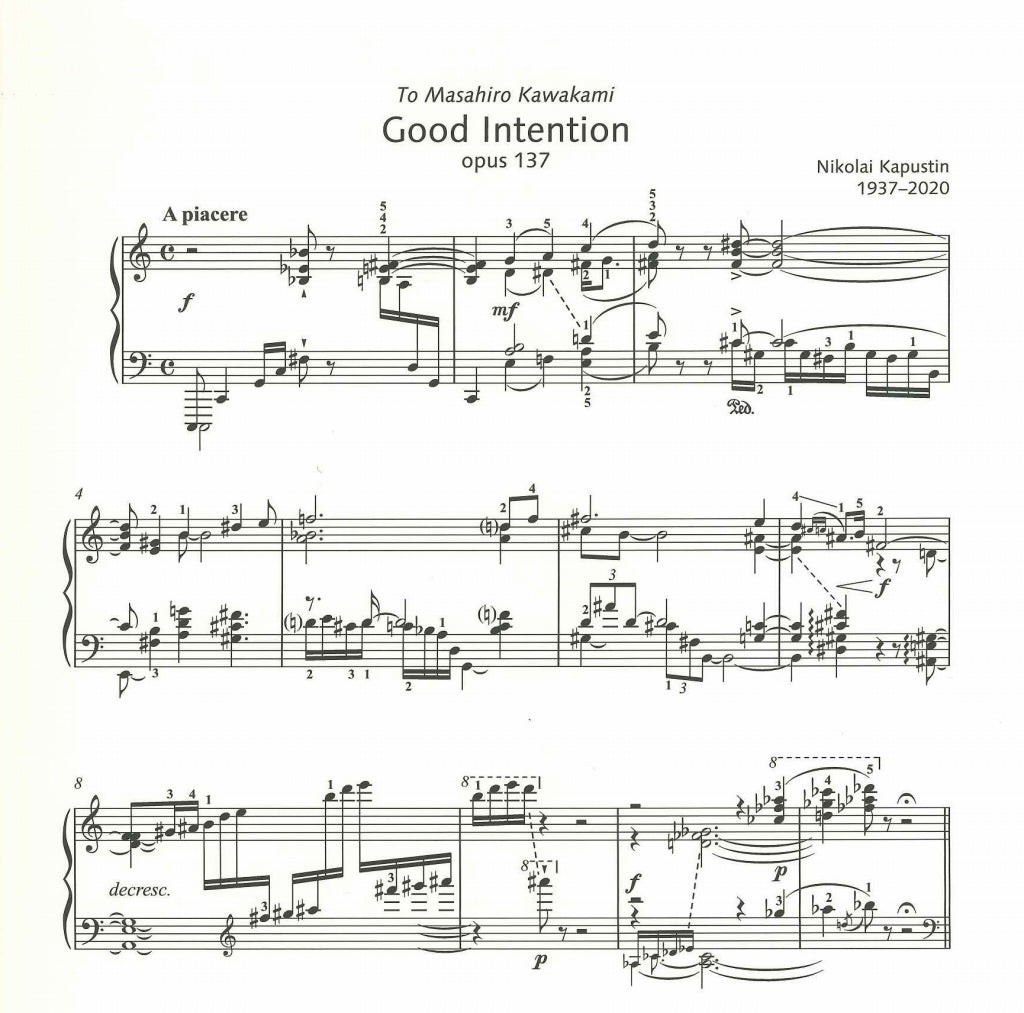 Kapustin, Good Intension, op. 137 (Schott)