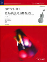 Dotzauer, 24 Capricci op. 35 in All Keys (Schott)
