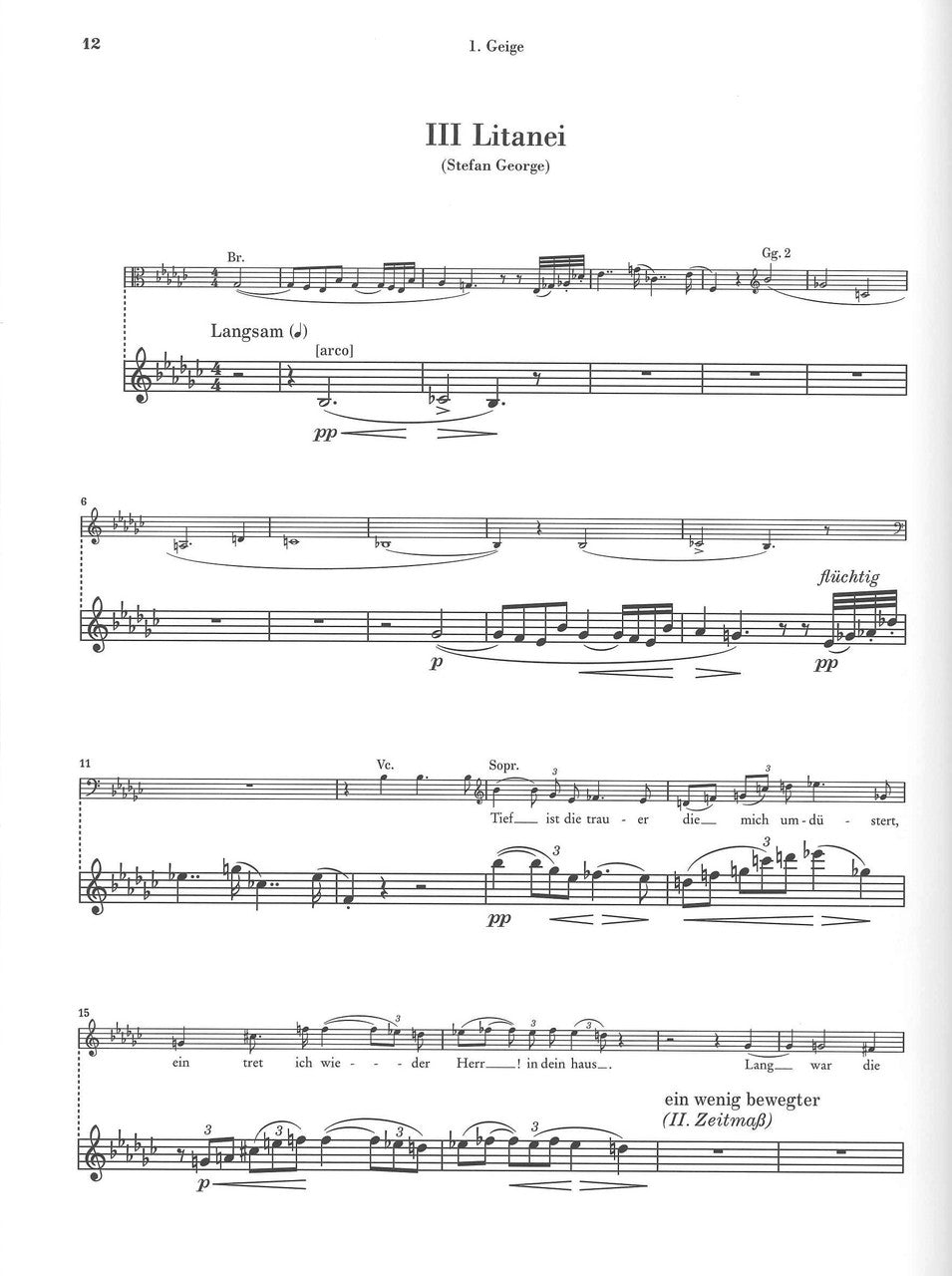 Schonberg, String Quartet No. 2 in f# (Henle)