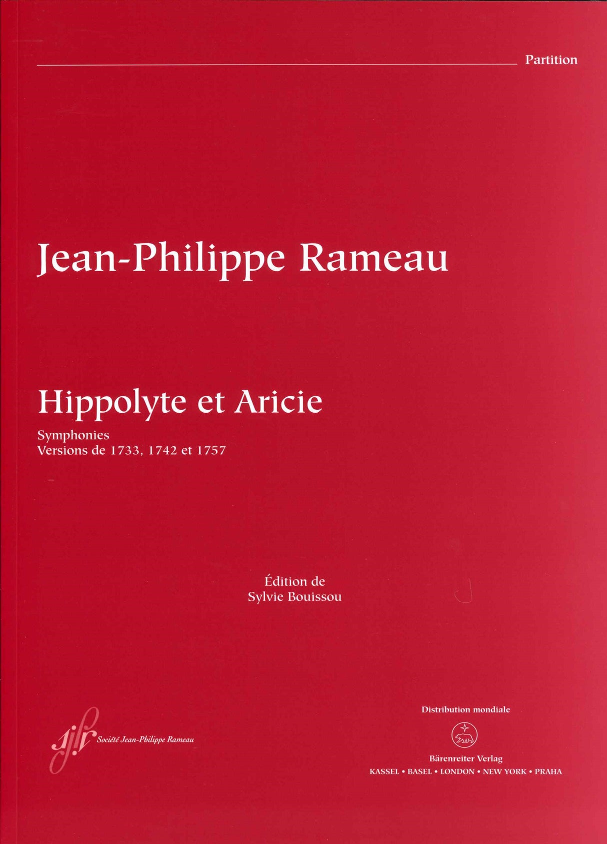 Rameau, Hippolyte et Aricie, Symphonie (Barenreiter)