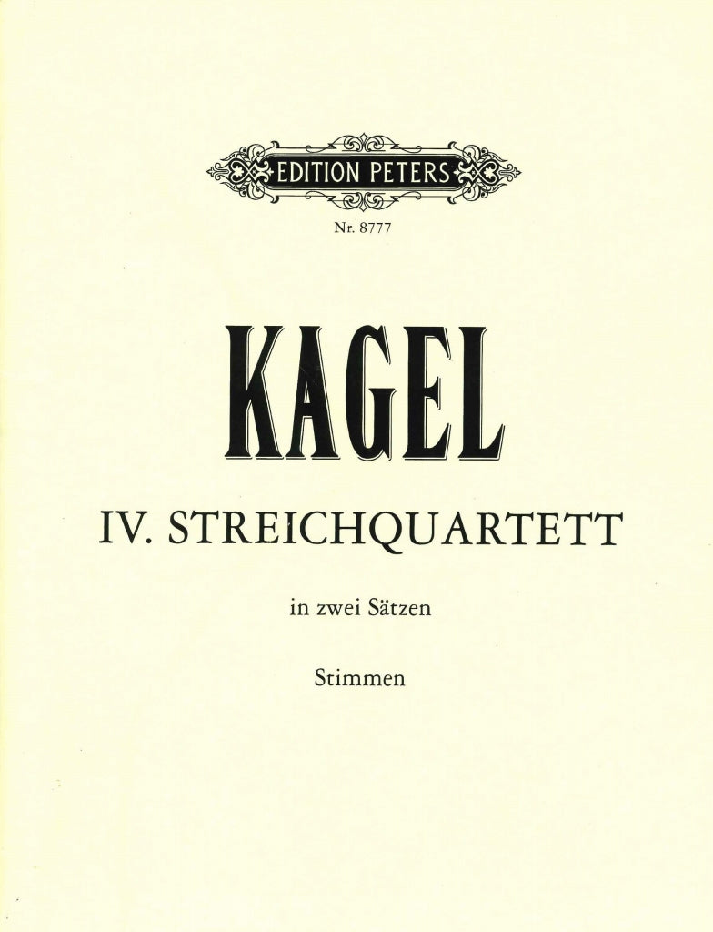 Kagel, Streichquartett Nr. 4 (Peters)