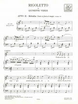 Verdi, Rigoletto, Tutte le feste al temp (Ricordi)