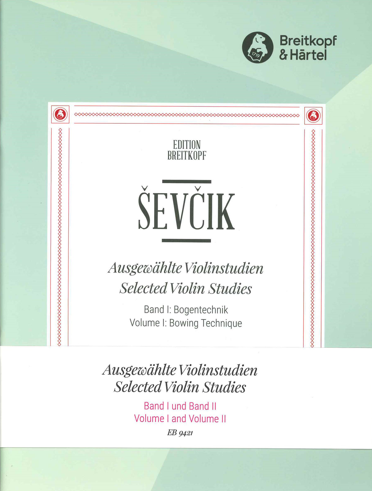 Sevcik, Selected Violin Studies 2v. Set (Breitkopf)