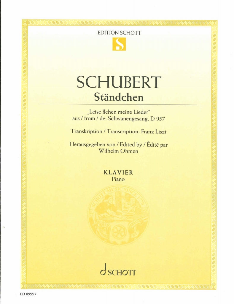 Schubert/Liszt, Standchen (Schott)