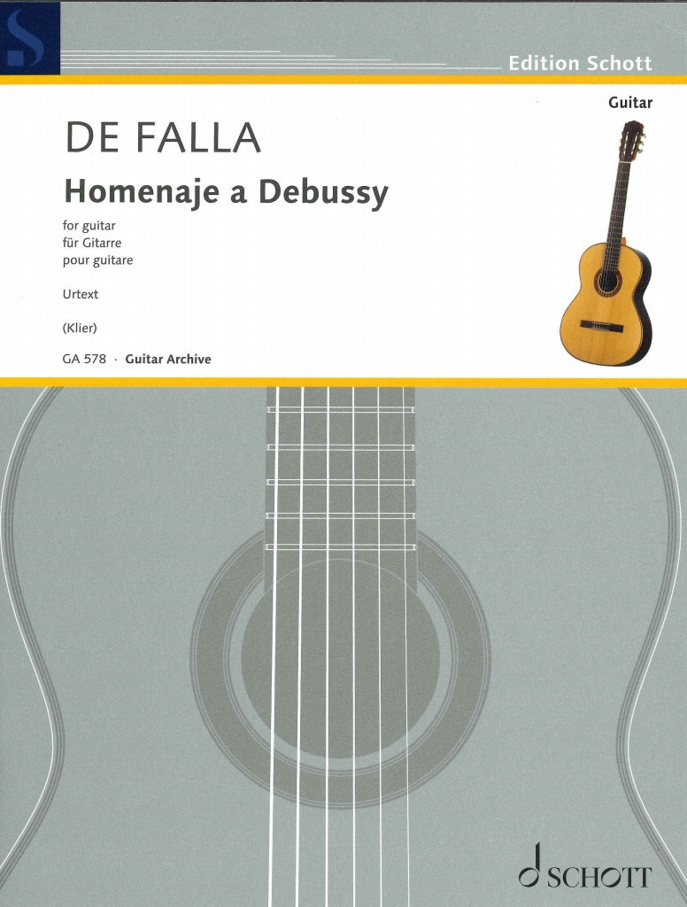 Falla, Homenaje a Debussy. Urtext (Schott)