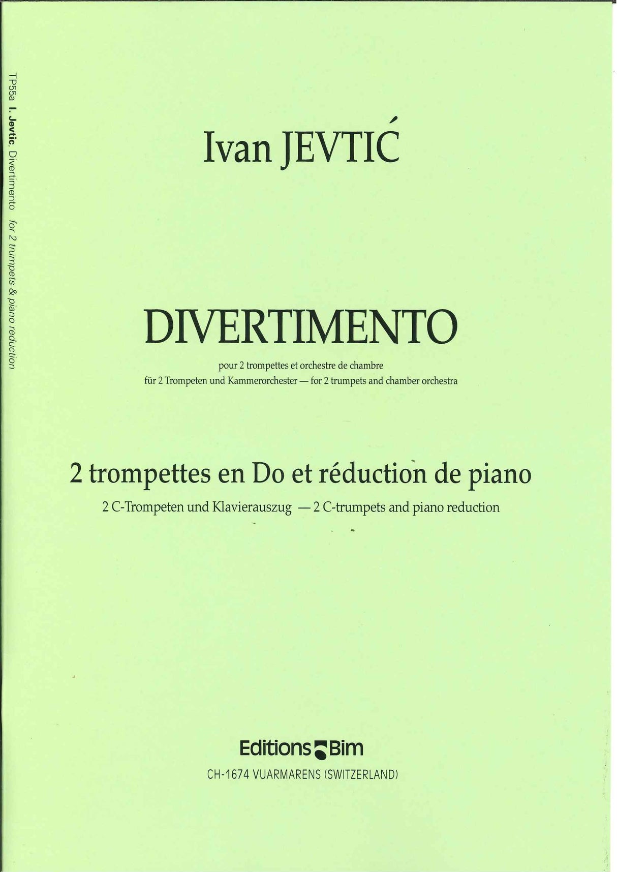 Jevtic, Divertimento (2Trp,Pf) (Bim)