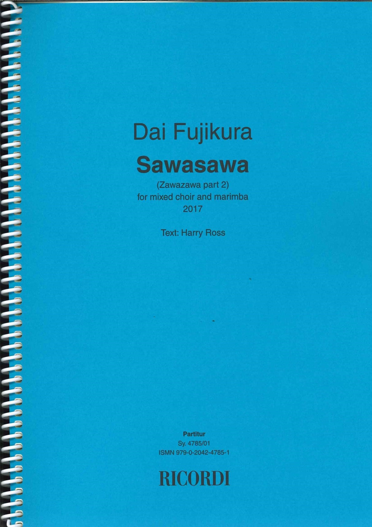 Fujikura, Sawasawa: Zawazawa Part 2 (Ricordi)