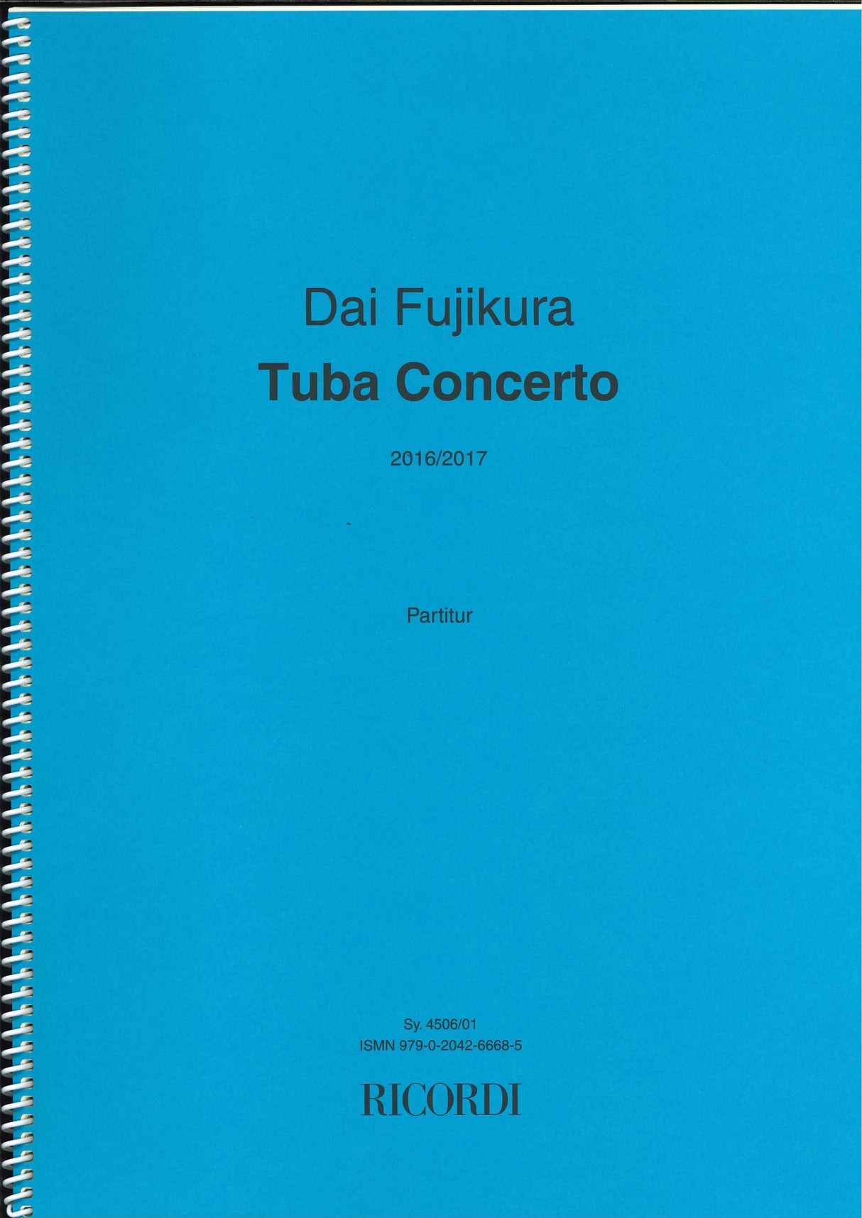 Fujikura, Concerto for Tuba (Ricordi)