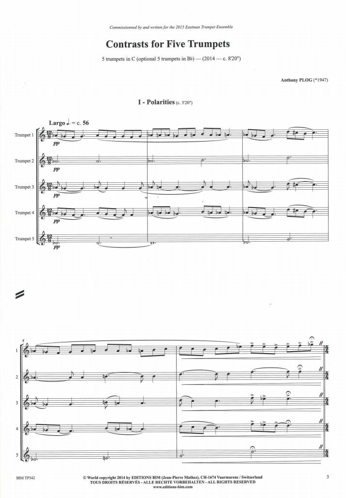 Plog, Contrasts (5Trp) (Bim)