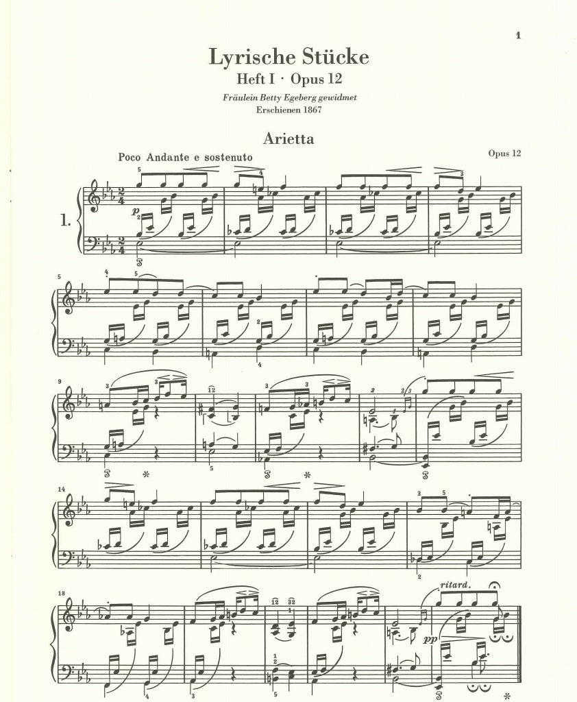Grieg, Lyrische Stucke, Complete (Cloth) (Henle)