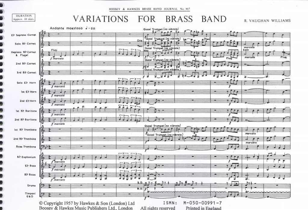 Vaughan Williams, Variations: Set (Boosey/Studio Music)