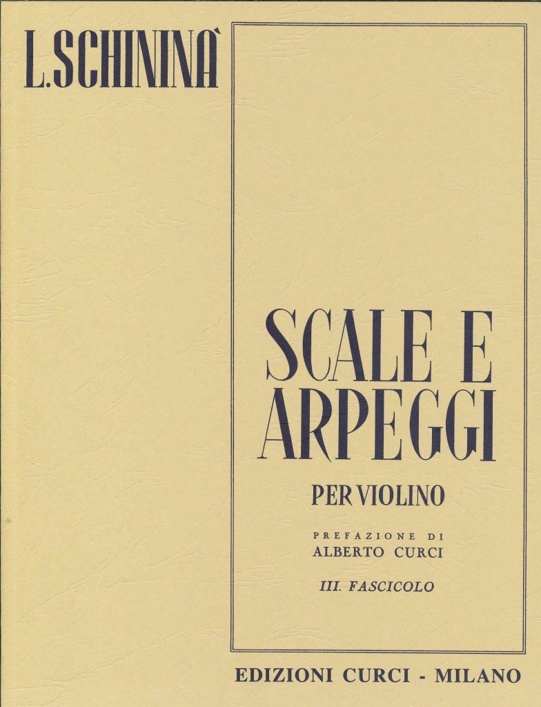 Schinina, Scale e arpeggi 3 (Curci)