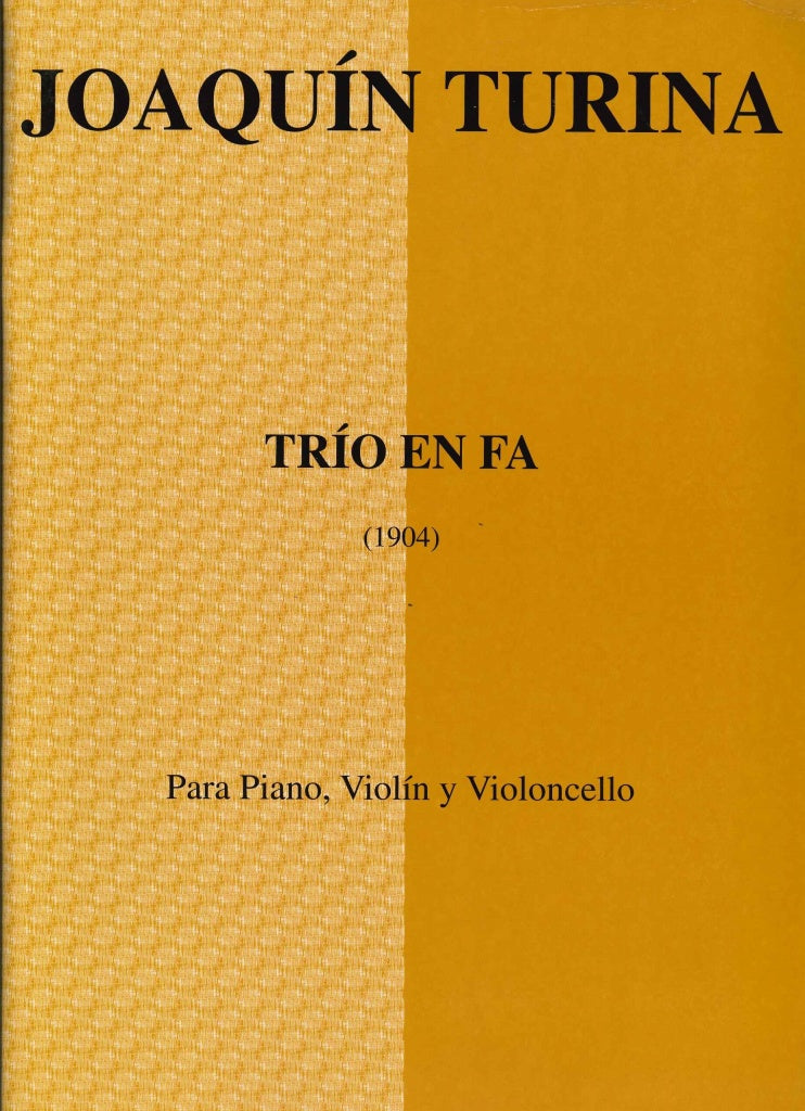 Turina, Trio en fa min. (Vn,Vc,Pf) (UME)