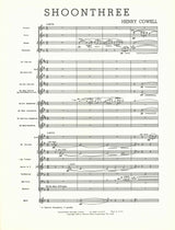Cowell, Shoonthree: Full Score (Mercury/Theodore Presser)