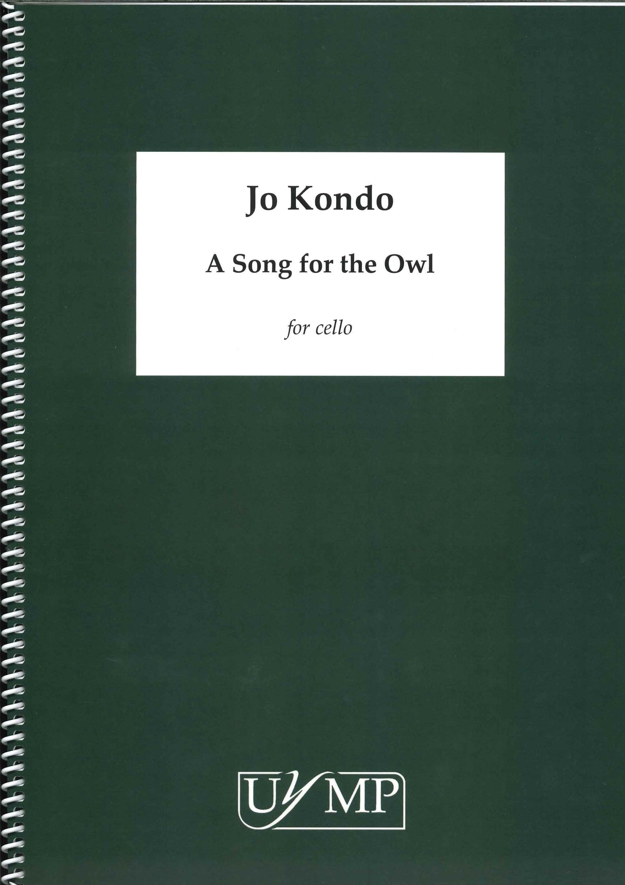 Kondo, Song for the Owl, for Cello (York Music Press, University of)