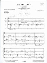 Debussy, 6 Preludes (Fl,Vn,Va,Vc) (Billaudot)