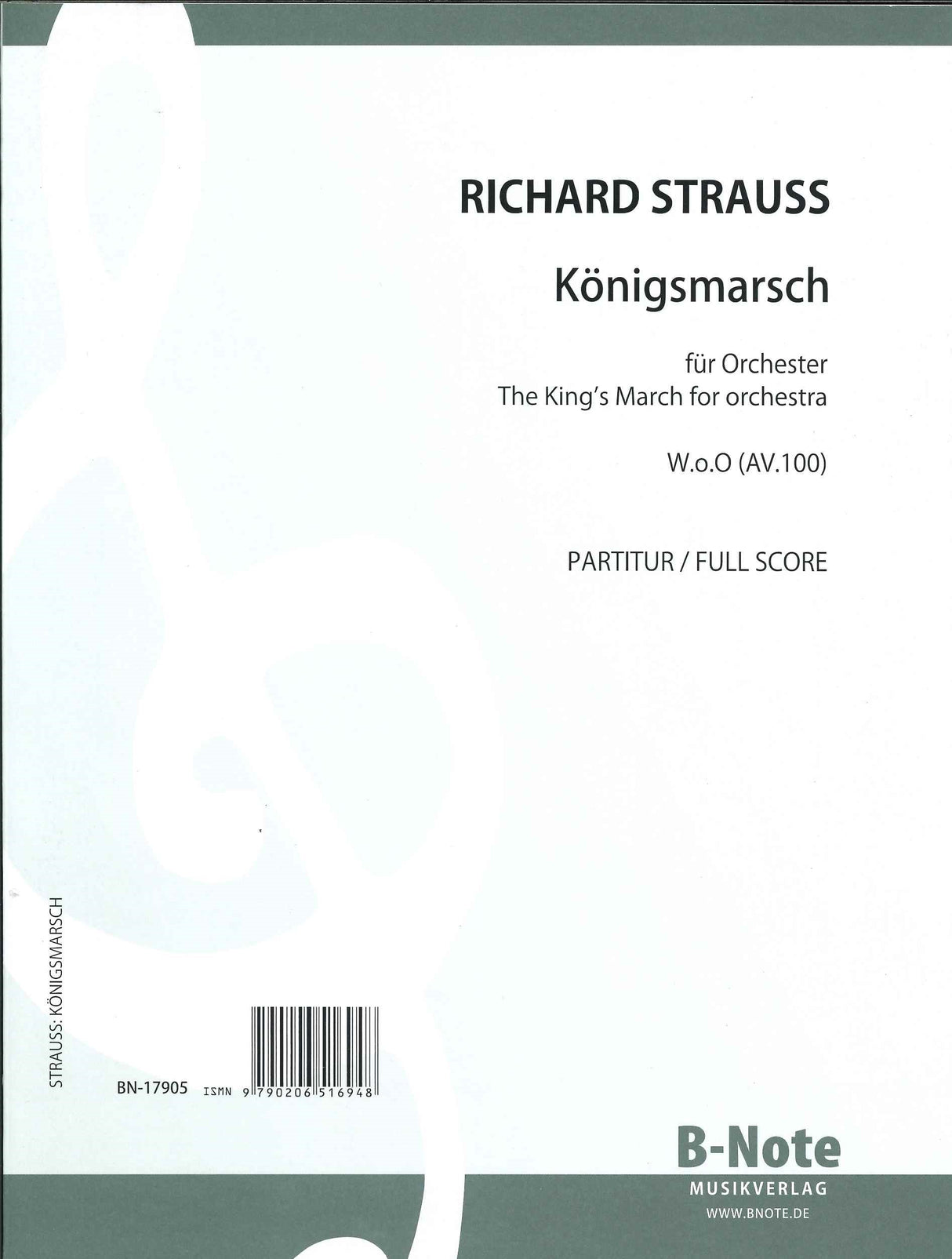 Strauss, Konigsmarsch AV 100 (Orch) (B-Note)