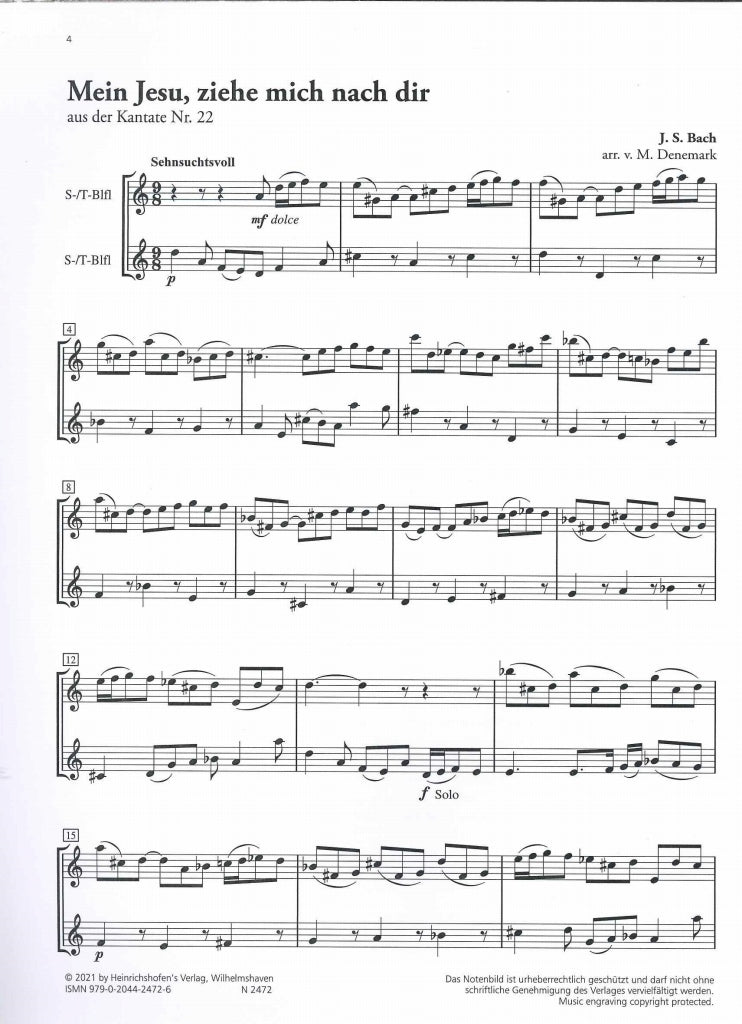 Bach, Schwigt freudig euch empor (Heinrichshofen)