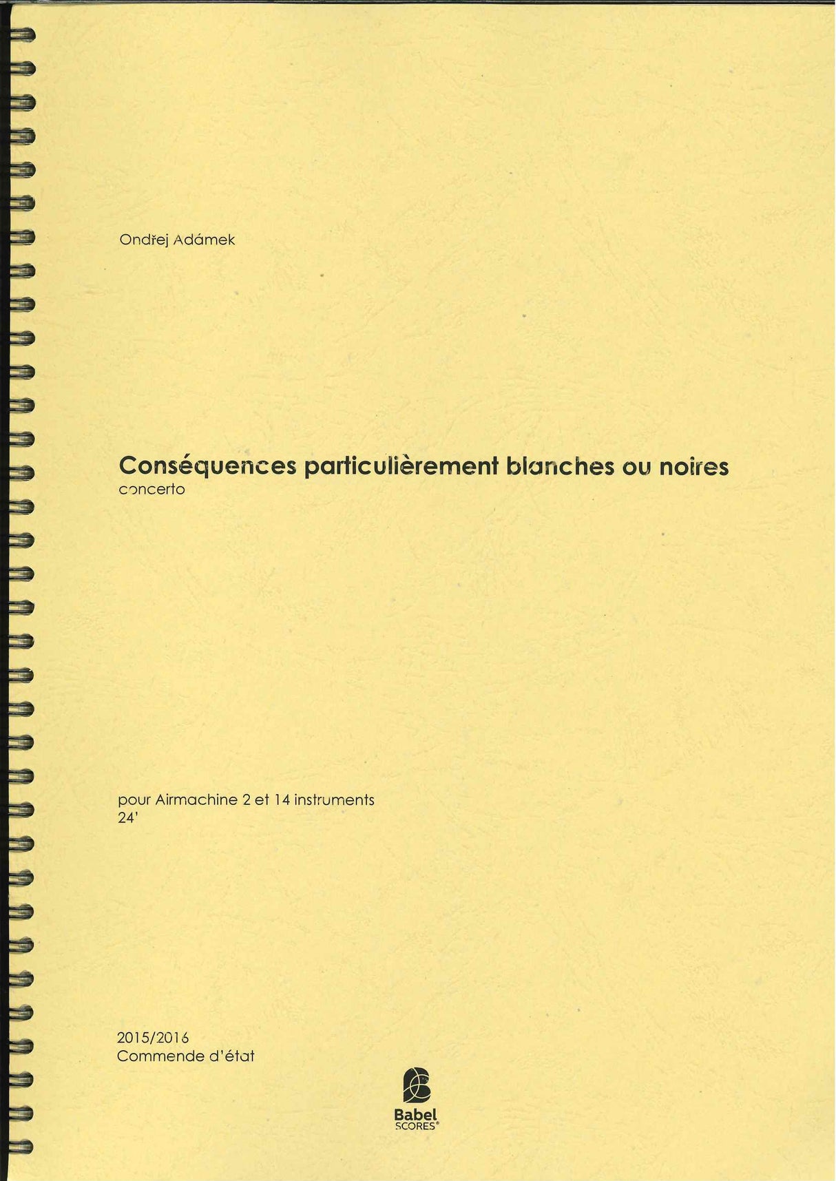 Adamek,O., Consequences particulierement (Babel Scores)