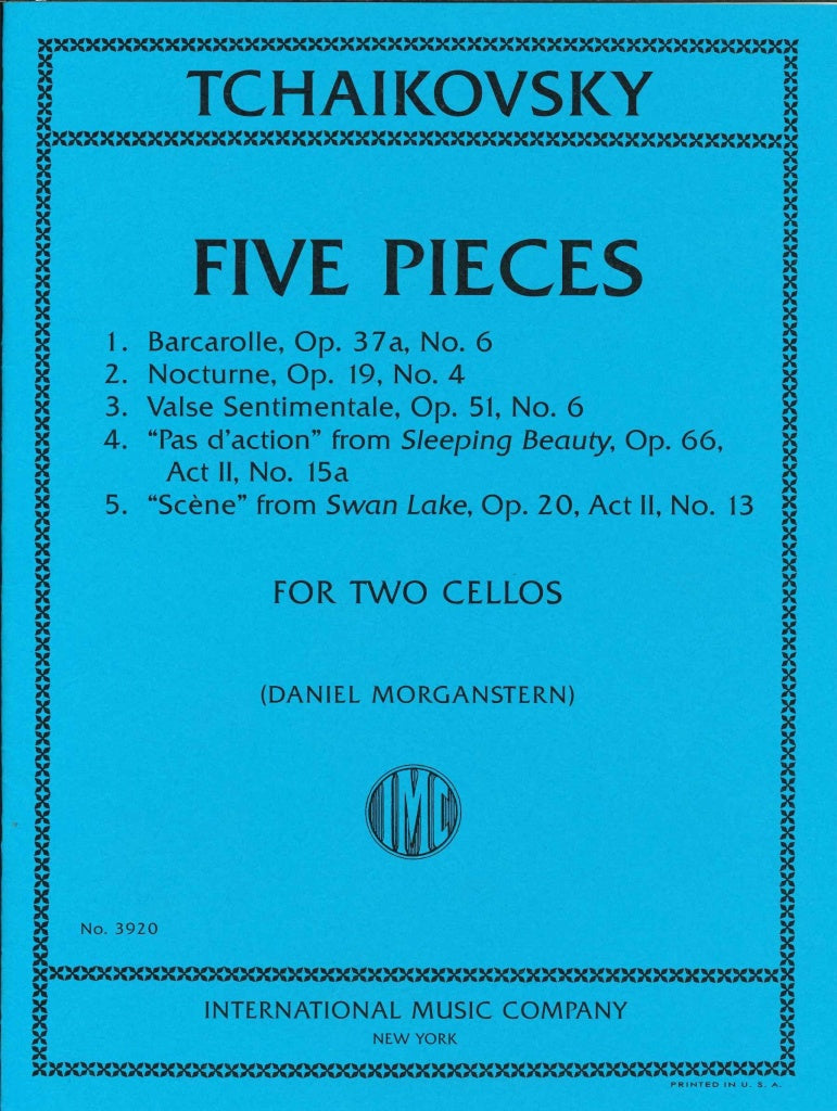 Tchaikovsky, 5 Pieces for 2 Cellos (IMC)