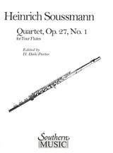 Soussmann, Quartet op. 27/1 in G (4Fl) (Southern)