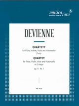 Devienne, Quartet op. 11/1 in G (Fl,Str) (Musica Rara)