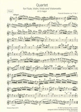 Devienne, Quartet op. 11/1 in G (Fl,Str) (Musica Rara)