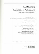 Orgelraritaten zu Weihnachten 3 (B-Note)