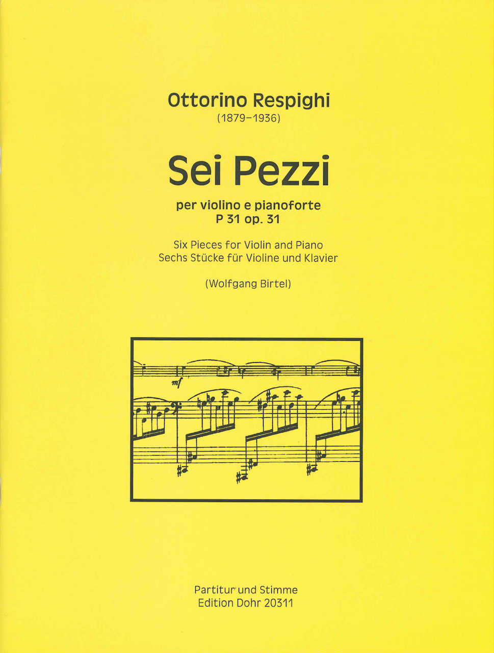 Respighi, 6 Pezzi P 31 (Dohr)