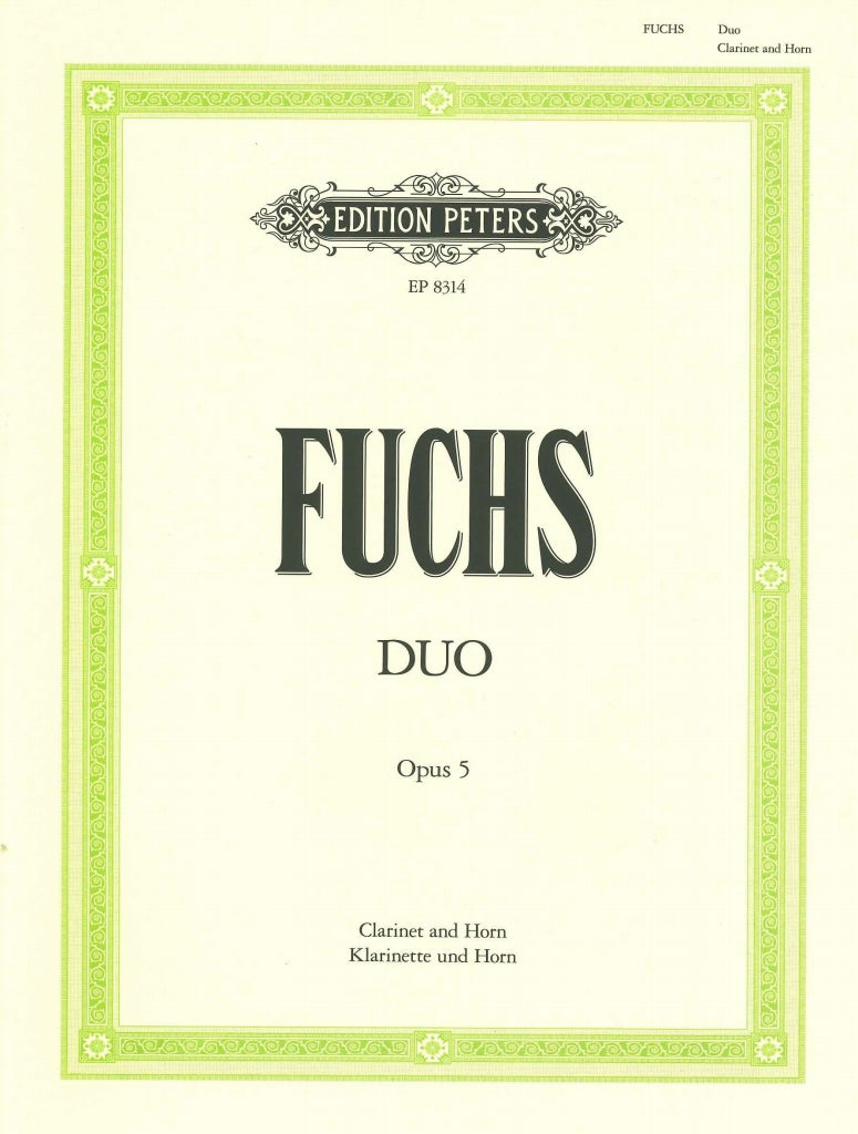 Fuchs,G.F., Duo op. 5 in Eb (Cl,Hn) (Peters)