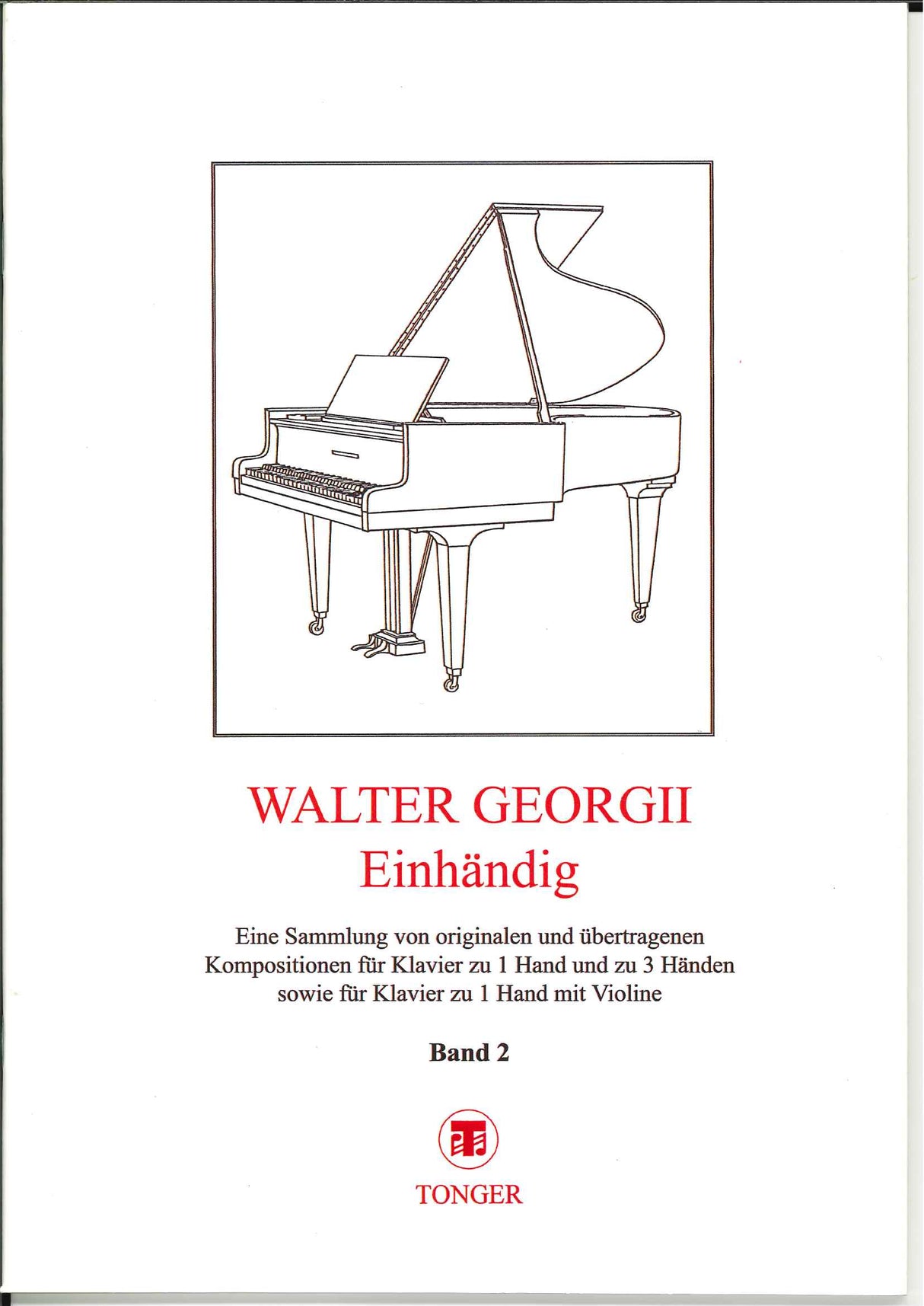 Einhandig 2 (3 Hands; 1 Hand,Violin) (Tonger)