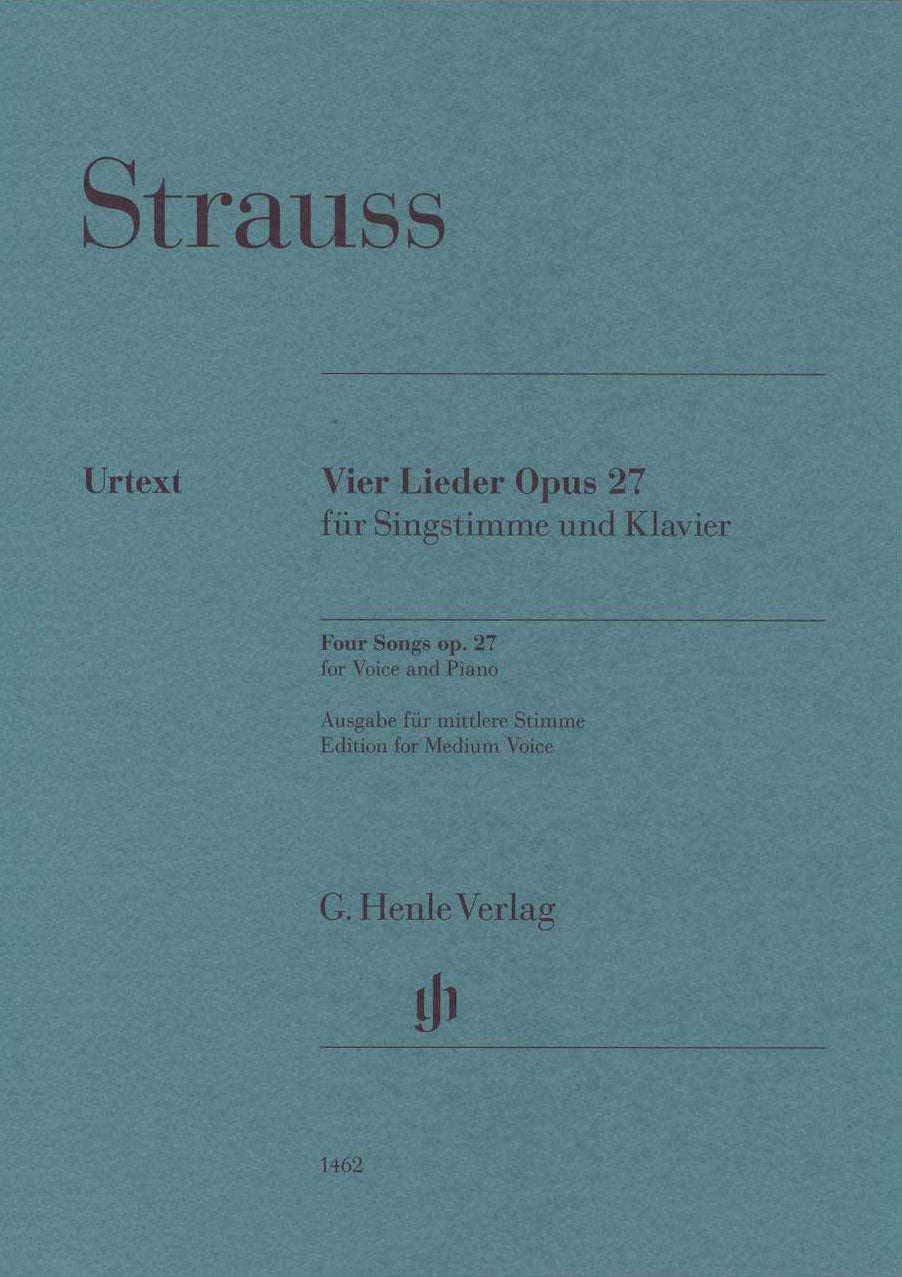 Strauss,R., 4 Lieder op. 27 (M) (Henle)