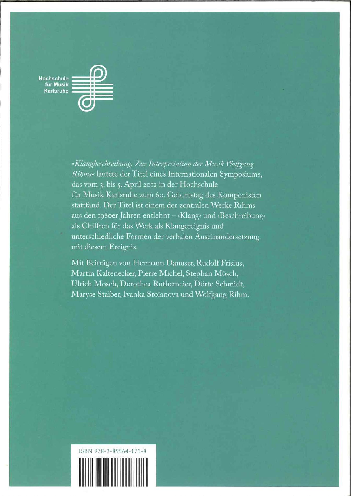 Seedorf, Klangbeschreibung: W. Riems (Studiopunkt Verlag)