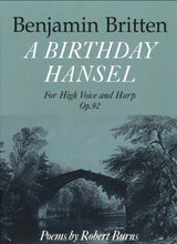 Britten, Birthday Hansel op. 92 (Vo,Hrp) (Faber Music)